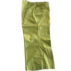 Venezia Plus Size 22 Light Green Cotton/Spandex Capris For Women